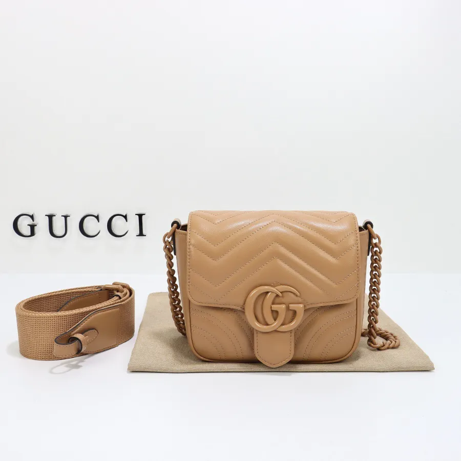 GUCCI GG 마틀라세 체인미니백 핑크베이지 #739681.JPG
